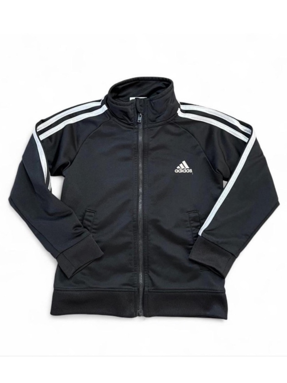 2 Adidas Track Jackets Size 4T Kids Green and Black - Picture 2 of 4
